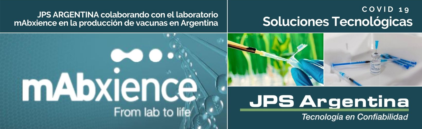 JPS ARGENTINA colabora con el laboratorio mAbxience en la producción de vacunas en Argentina